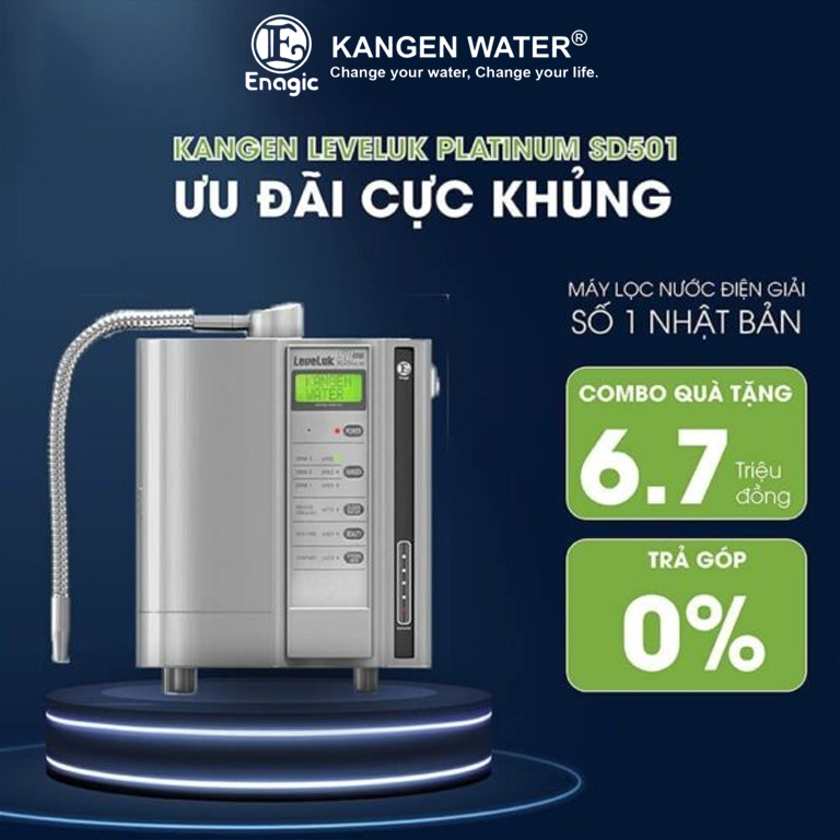 Máy Lọc Nước Kangen Leveluk SD501 Platinum 100% Chính Hãng Nhật Bản
