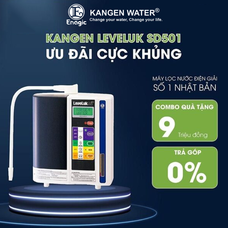 Máy Lọc Nước Kangen Leveluk SD501 - Máy Điện Giải Bán Chạy Nhất Của Enagic