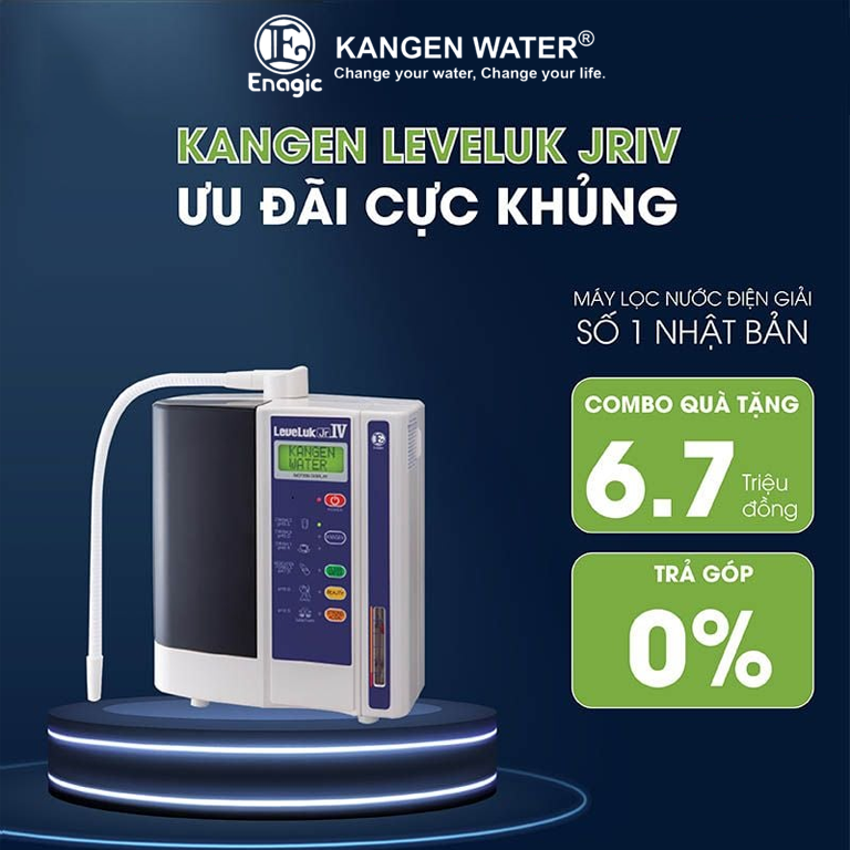 Máy lọc nước Kangen Leveluk JRIV - Sản phẩm mới nhất từ tập đoàn Enagic Nhật Bản
