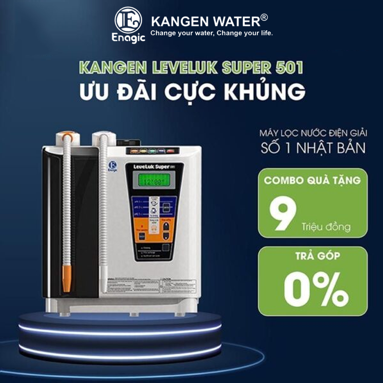 Máy Lọc Nước Kangen Leveluk Super 501 - Dòng Máy Điện Giải Mạnh Mẽ Nhất