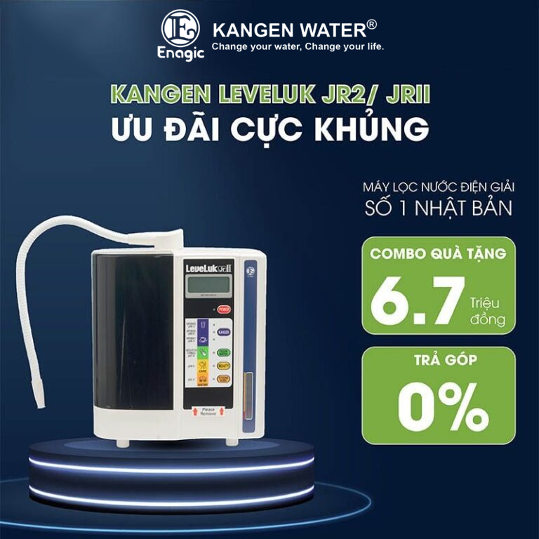 Máy Lọc Nước Kangen Leveluk JRII - Máy Điện Giải Có Giá Tốt Nhất Từ Nhật Bản